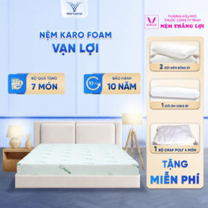 Nệm KARO FOAM – Giá Tốt, Bền Bỉ, Nâng Đỡ Chuẩn Giấc Ngủ